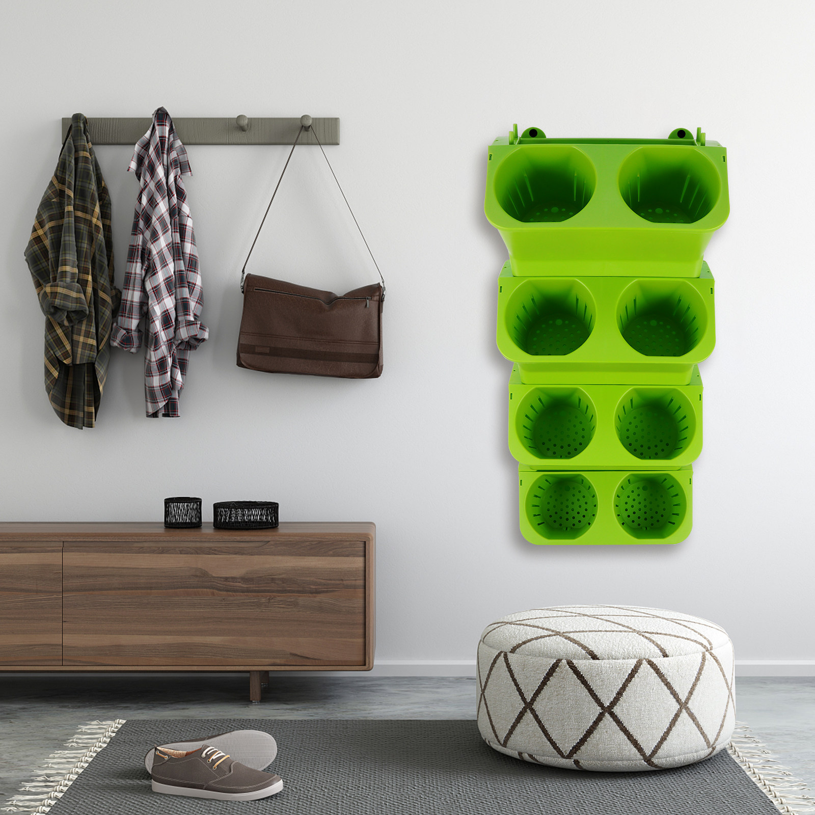 Vertical Planter - 4Pcs Vertical Wall Planter Set Self