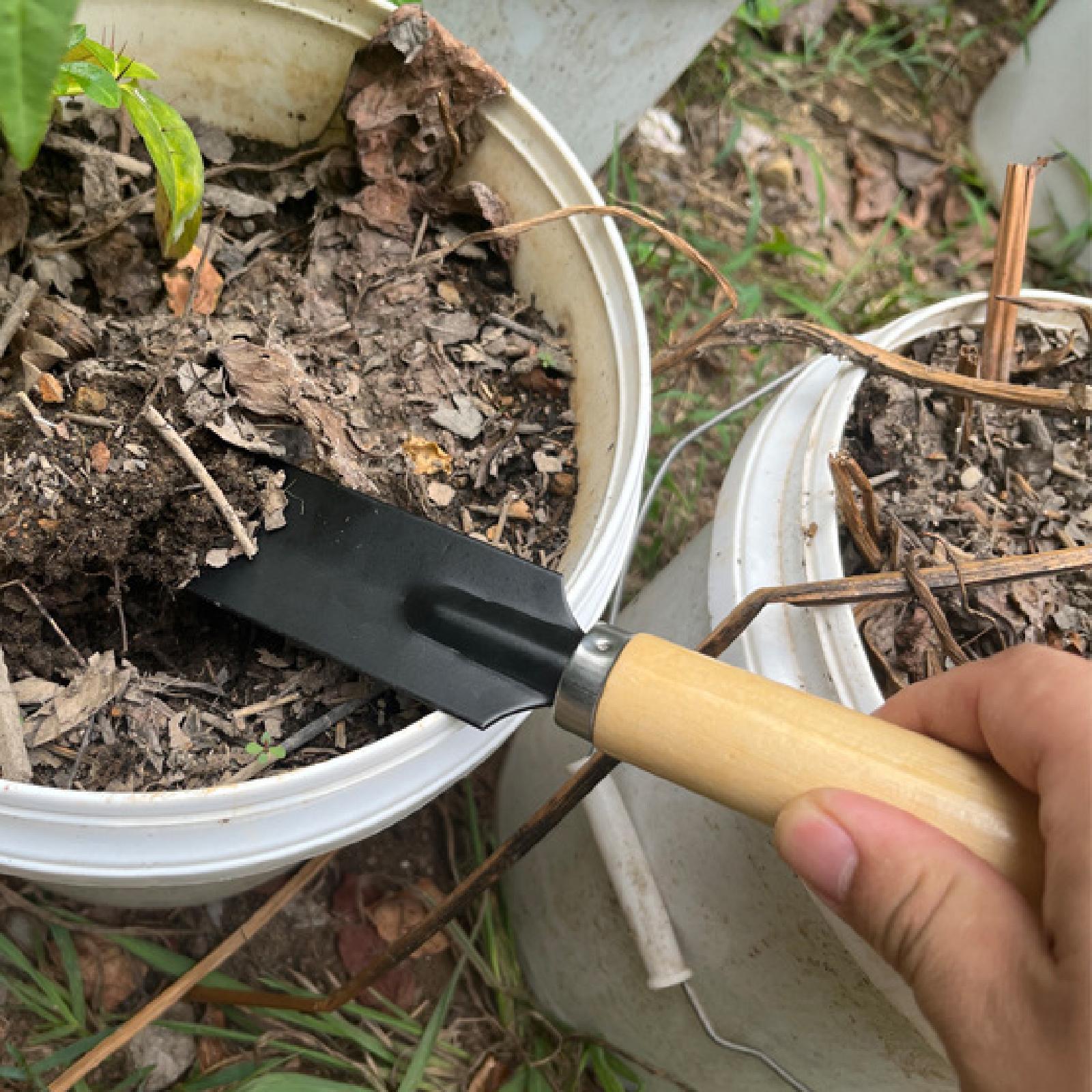 Trowel Garden Tools - Small Garden Spade Digging Tool Wood