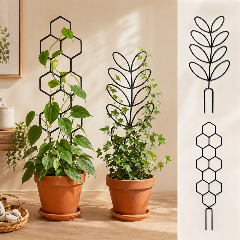 Indoor Herb Garden - 2/4pcs Plant Support Fixed Frame Lattice