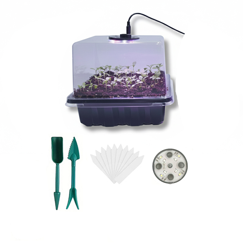 Seed Starter Tray - 1/2/3-Pack 12/24/36-Cell Seed Germination Tray with