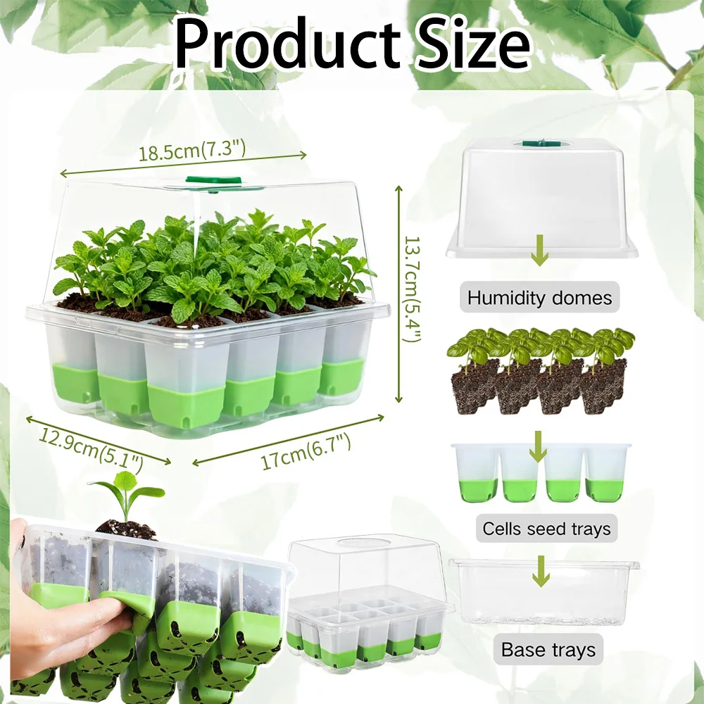 12 cell Seedling Starter Tray  - đánh giá và giá Seed Starter Tray