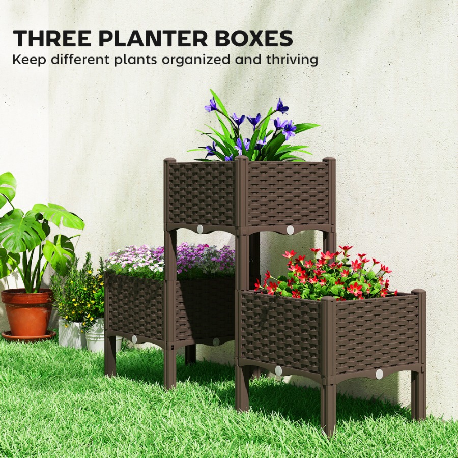 Plastic Raised Garden Bed with - đánh giá và giá Self Watering Planter