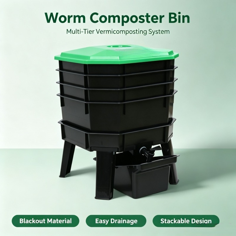 Worm Composter Bin for Kitchen - đánh giá và giá Compost Bin