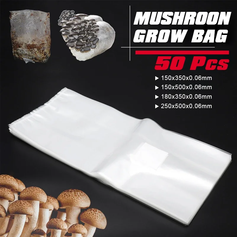 50Pcs PVC Mushroom Grow Bag Sp - đánh giá và giá Grow Bag