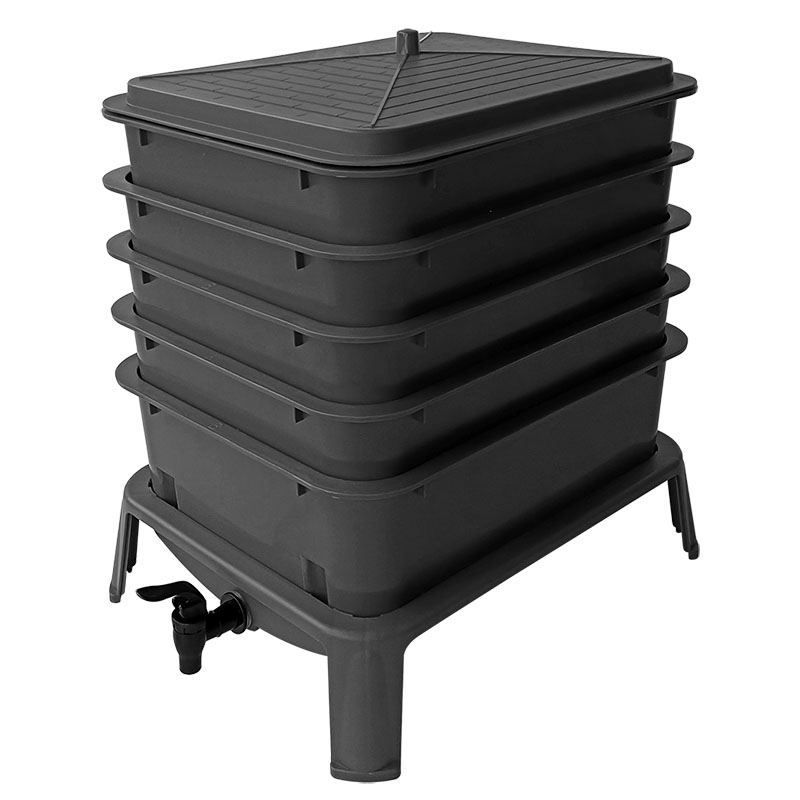 Heavy Duty 50L 5-Tray Worm Far - đánh giá và giá Compost Bin