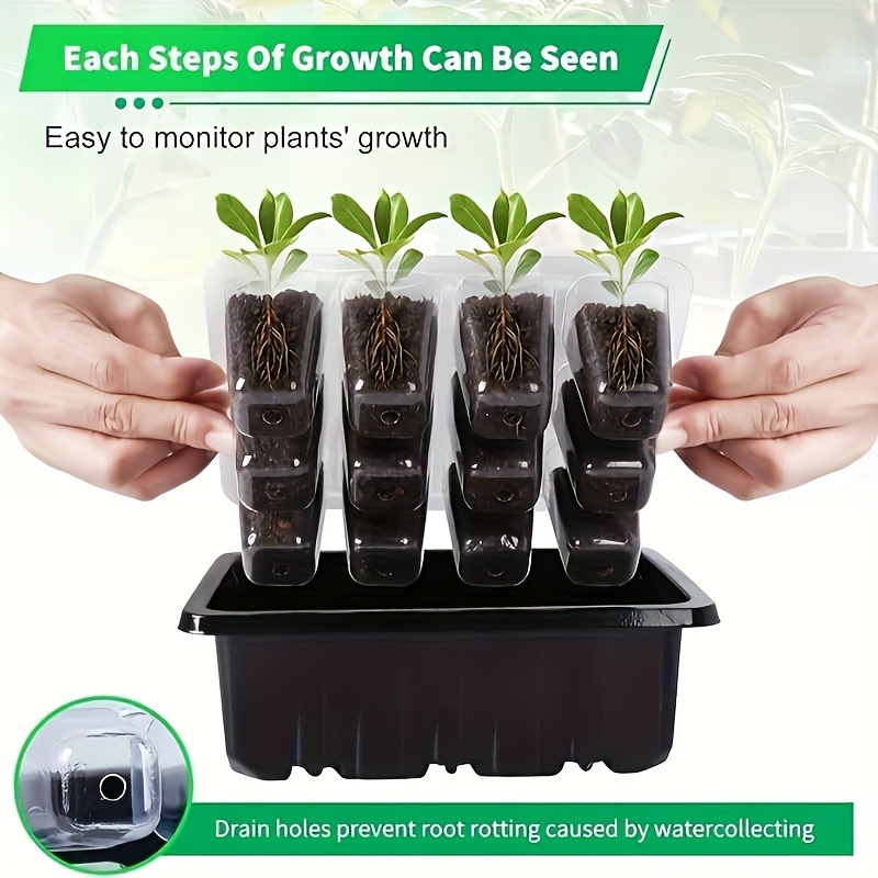 1/2/3-Pack 12/24/36-Cell Seed  - đánh giá và giá Seed Starter Tray