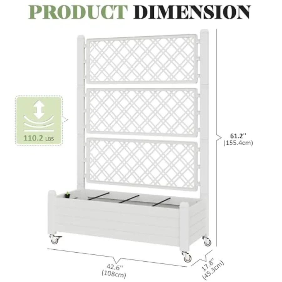 Trellis Raised Garden Bed, Sel - đánh giá và giá Self Watering Planter