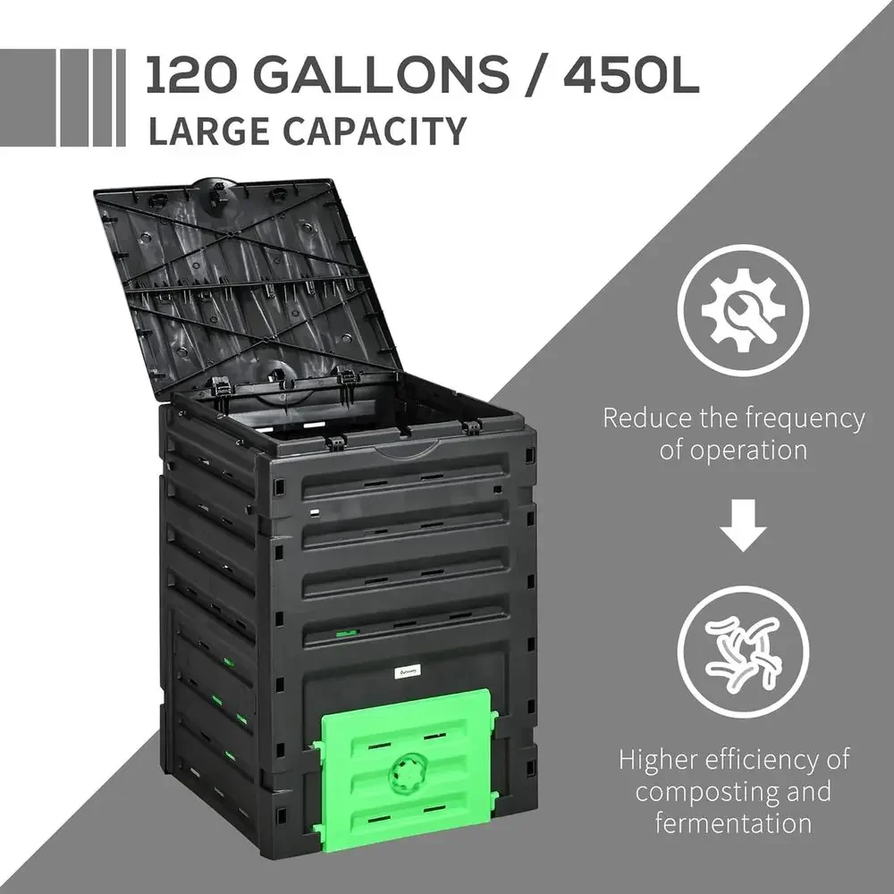 120 Gallon Large Capacity Gard - đánh giá và giá Compost Bin