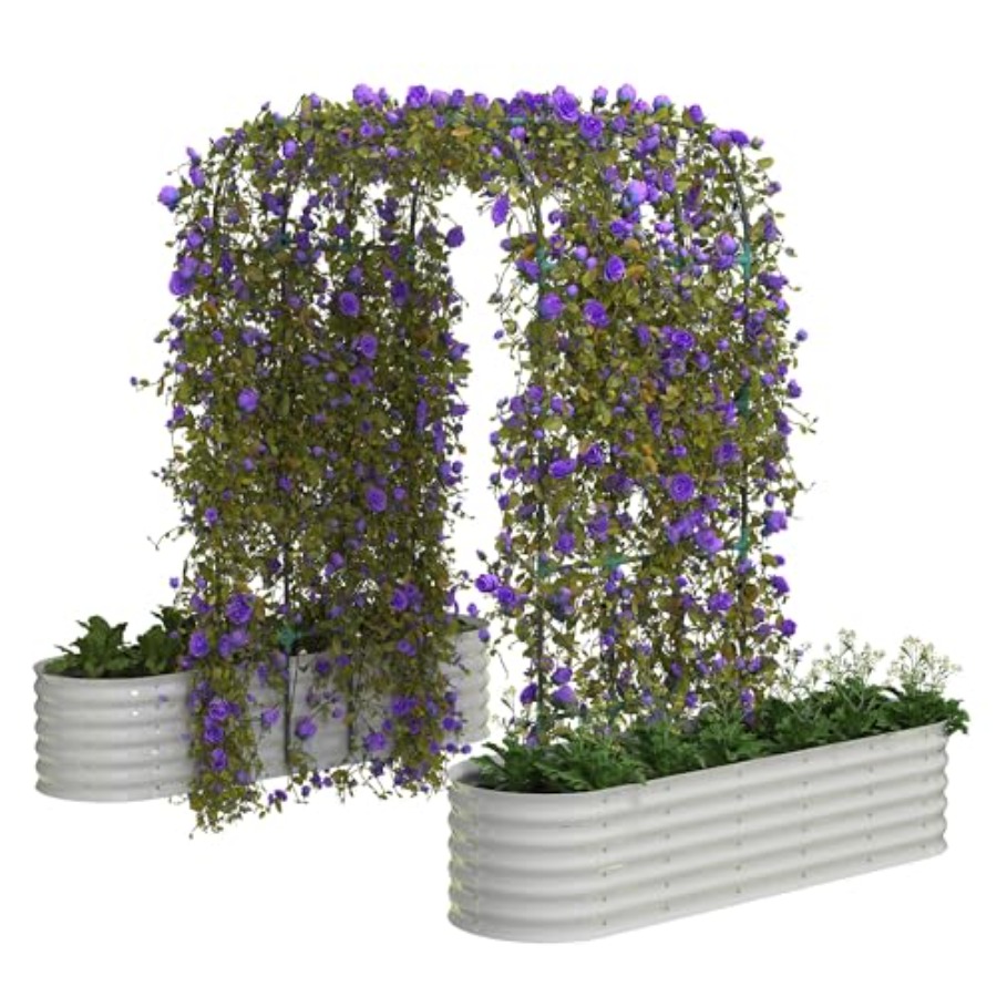 96 Tall Galvanized Raised Gard - đánh giá và giá Vertical Planter