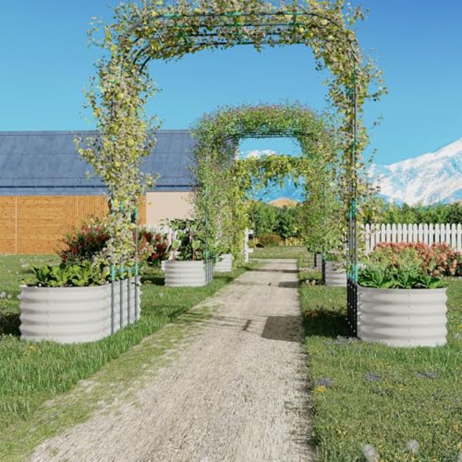96 Tall Galvanized Raised Gard - đánh giá và giá Vertical Planter