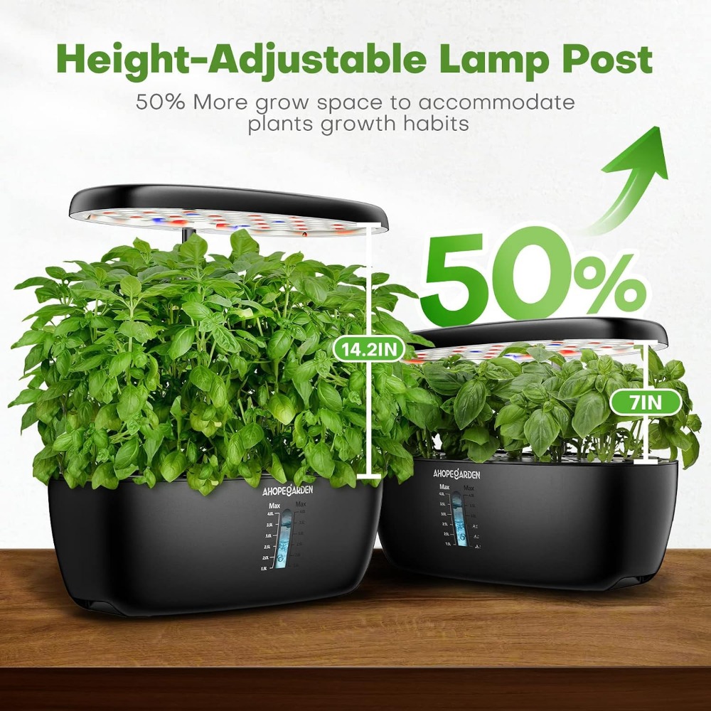 12 Pod Hydroponic Garden with  - đánh giá và giá Indoor Herb Garden