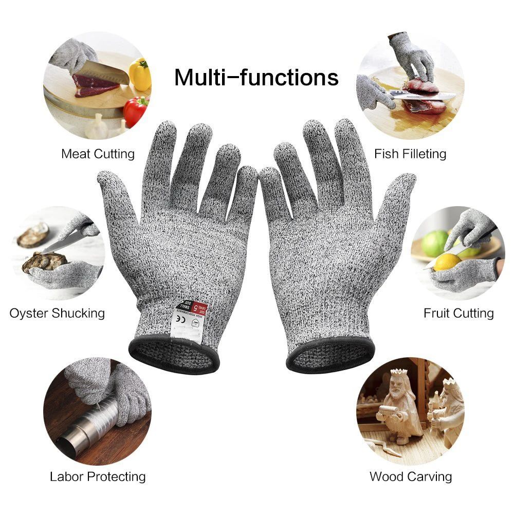 Level 5 HPPE Anti-Cut Gloves K - đánh giá và giá Garden Gloves
