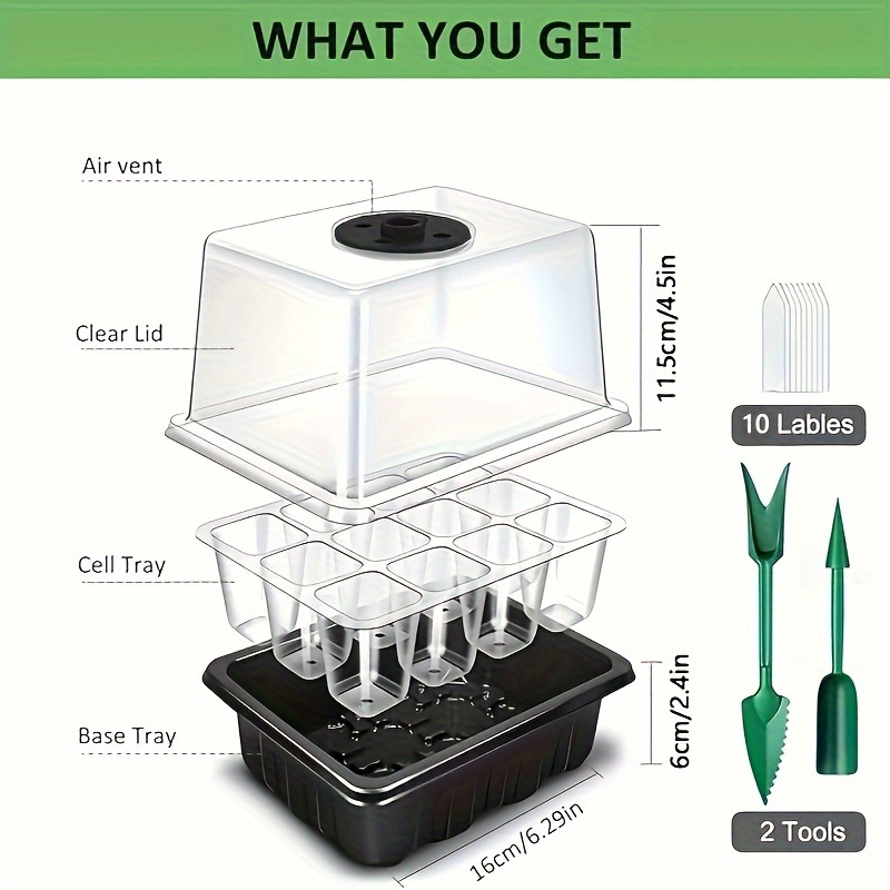 Seedling Starter Kit - 1/2/3 S - đánh giá và giá Grow Light Led