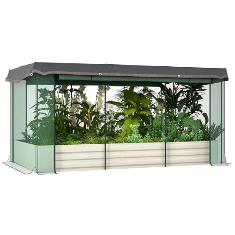7.3 x 3.4 x 1 ft Galvanized Ra - đánh giá và giá Raised Garden Bed