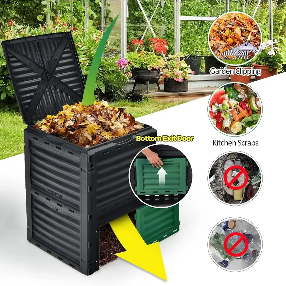 80 Gallon Outdoor Composting B - đánh giá và giá Compost Bin