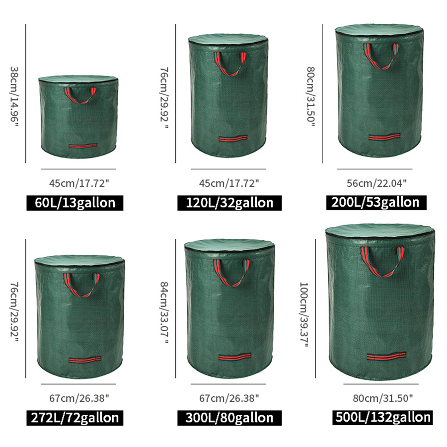 60-500L PP Garden Yard Waste B - đánh giá và giá Grow Bag