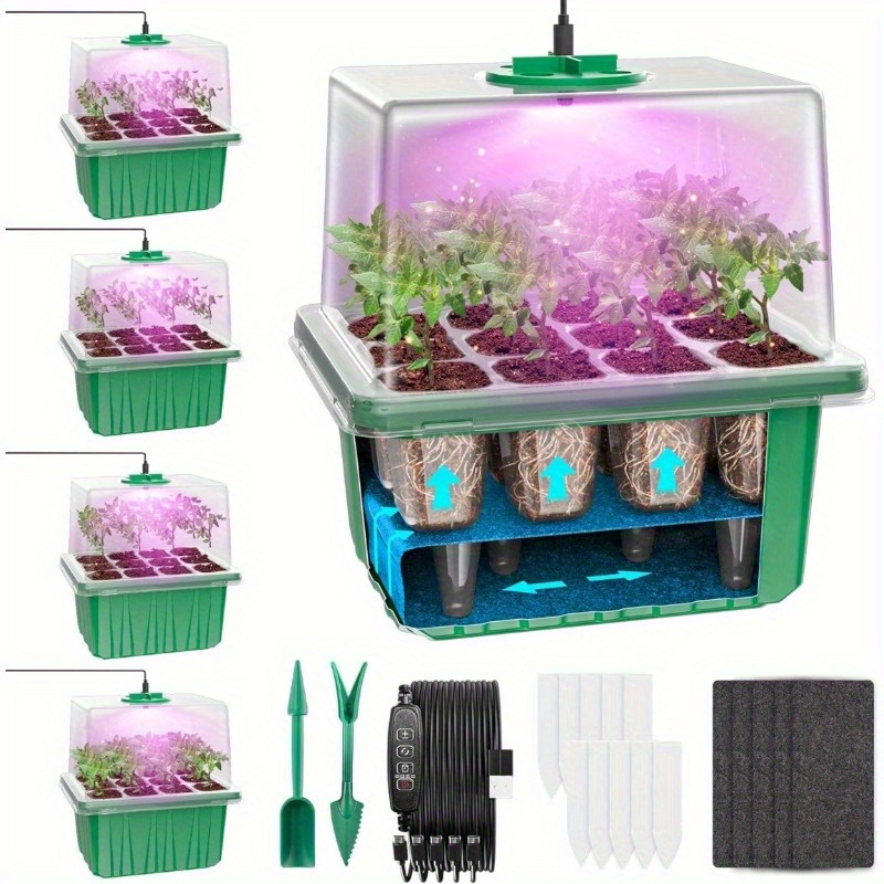 LED Grow Light Garden Plant Su - đánh giá và giá Seed Starter Tray