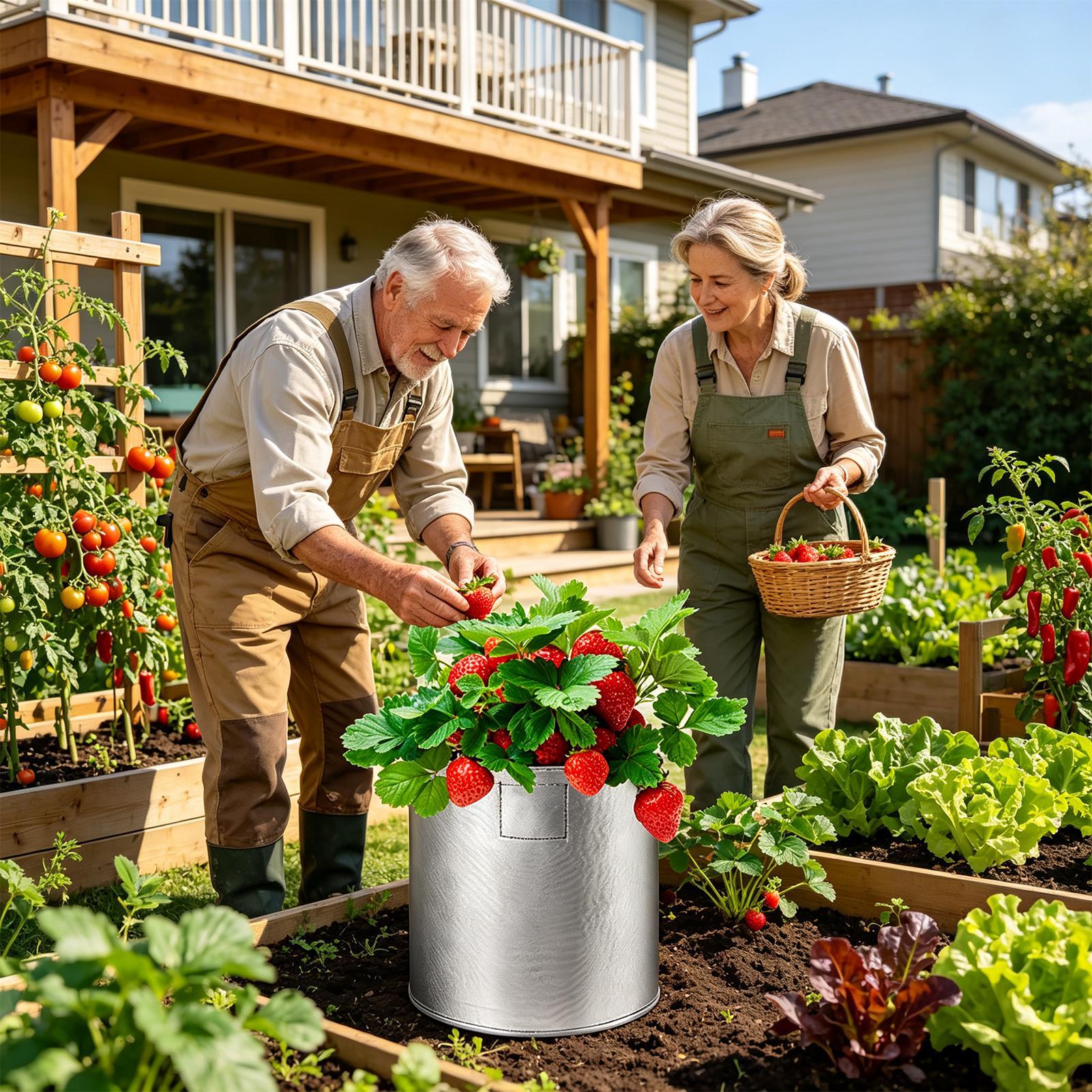 Plant Grow Bags Strawberry Tra - đánh giá và giá Grow Bag