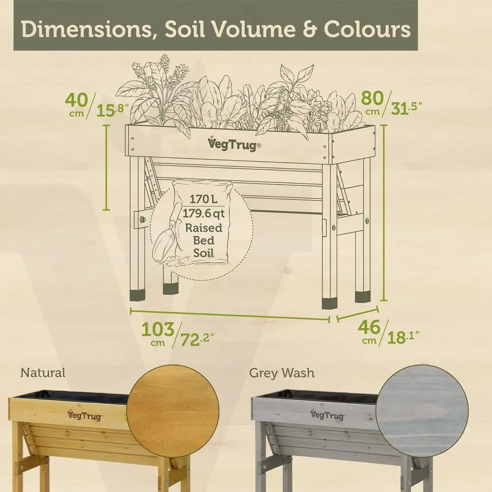 Natural Small 1m Wall-Mounted  - đánh giá và giá Vertical Planter