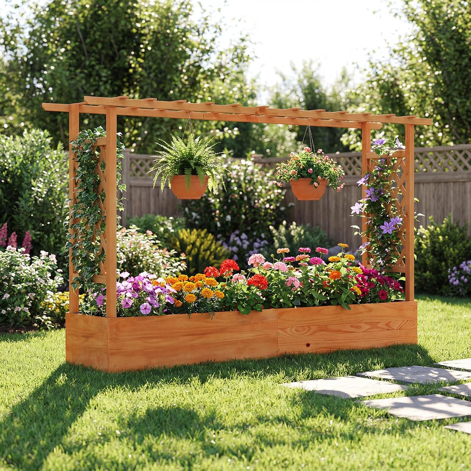 Outdoor Patio Raised Garden Be - đánh giá và giá Raised Garden Bed