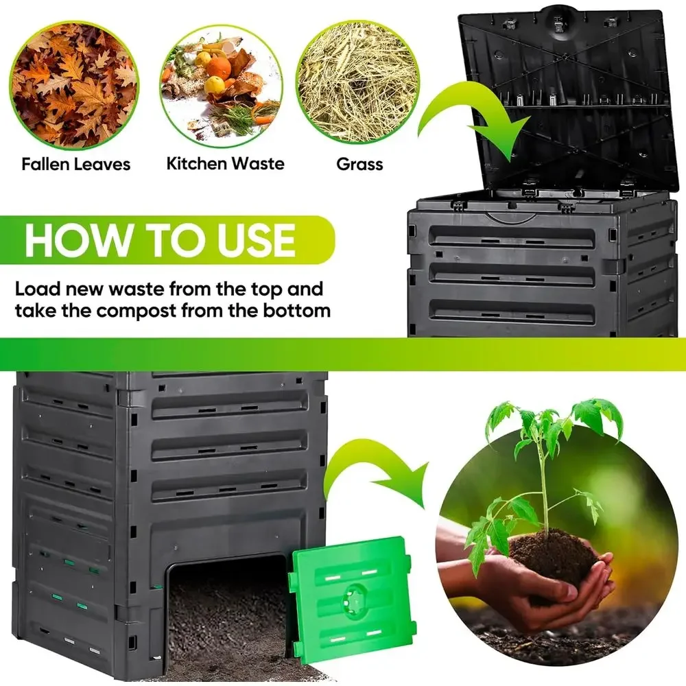 120 Gallon Capacity Garden Com - đánh giá và giá Compost Bin