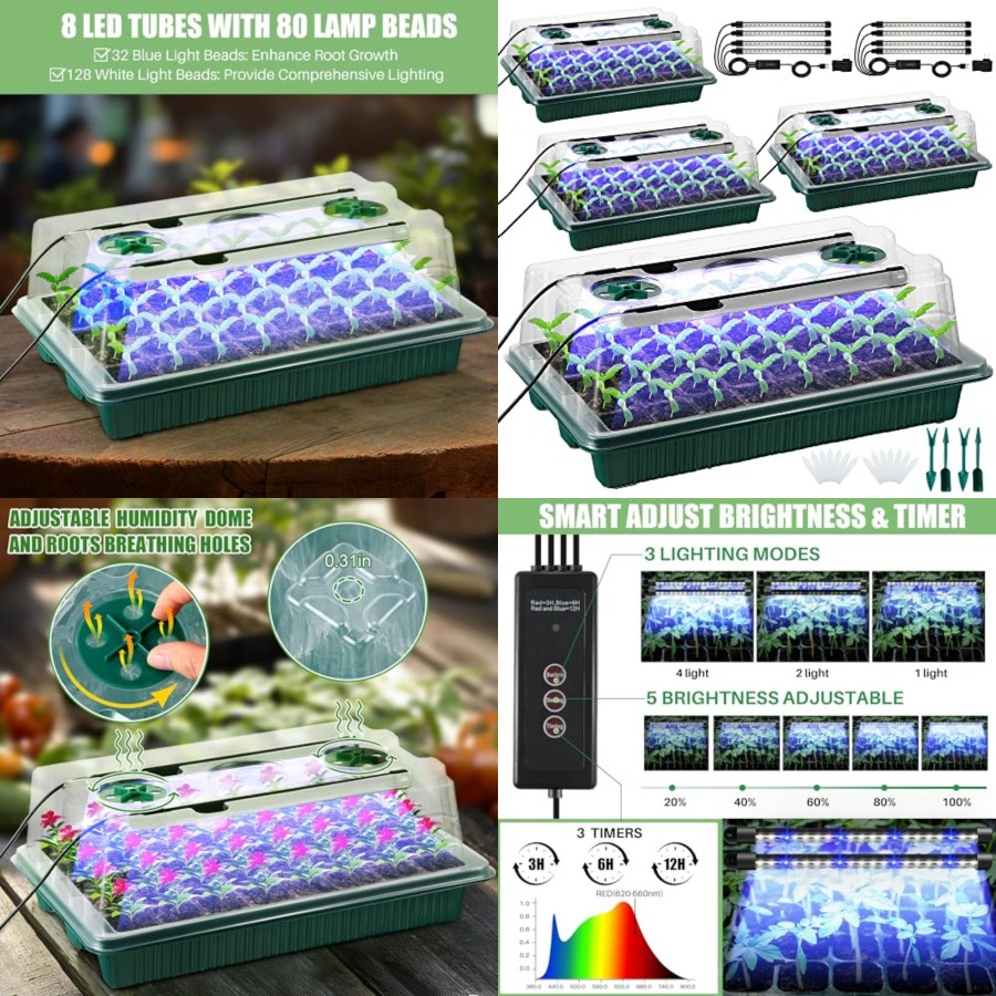 Pack Seed Starter Tray with Gr - đánh giá và giá Seed Starter Tray